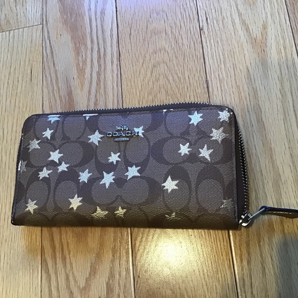 Coach star accordion wallet f39085